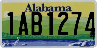 AL license plate 1AB1274