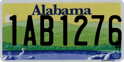 AL license plate 1AB1276