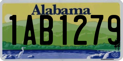 AL license plate 1AB1279