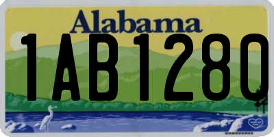 AL license plate 1AB1280