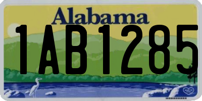 AL license plate 1AB1285