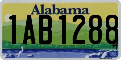 AL license plate 1AB1288