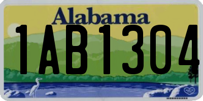 AL license plate 1AB1304