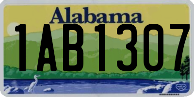 AL license plate 1AB1307