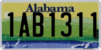 AL license plate 1AB1311