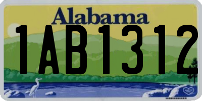 AL license plate 1AB1312