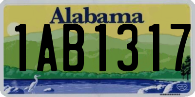 AL license plate 1AB1317