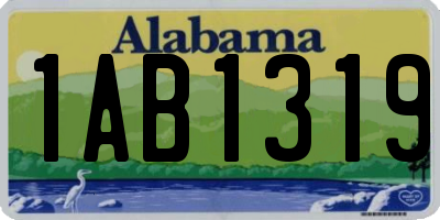 AL license plate 1AB1319