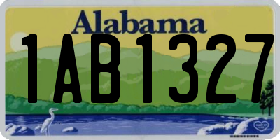 AL license plate 1AB1327