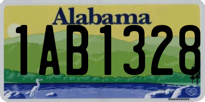 AL license plate 1AB1328