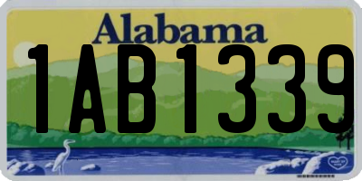 AL license plate 1AB1339