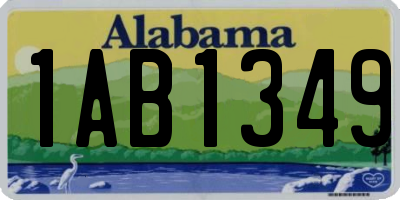 AL license plate 1AB1349