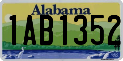 AL license plate 1AB1352