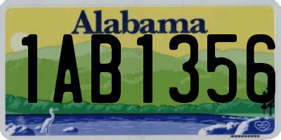 AL license plate 1AB1356