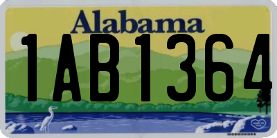 AL license plate 1AB1364
