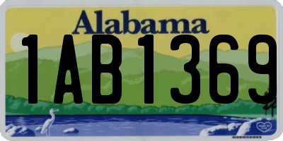 AL license plate 1AB1369