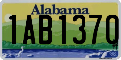 AL license plate 1AB1370