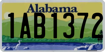 AL license plate 1AB1372