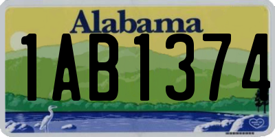 AL license plate 1AB1374