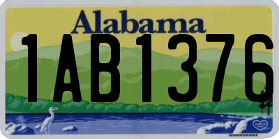 AL license plate 1AB1376