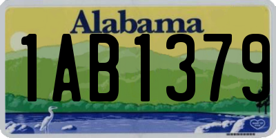 AL license plate 1AB1379