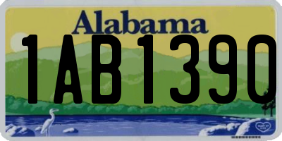 AL license plate 1AB1390