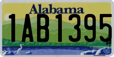 AL license plate 1AB1395