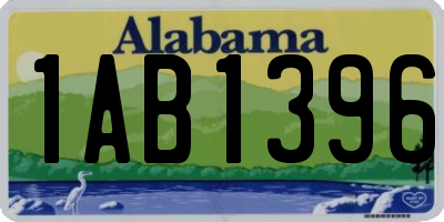 AL license plate 1AB1396