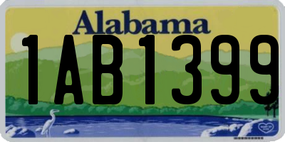 AL license plate 1AB1399