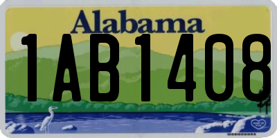 AL license plate 1AB1408