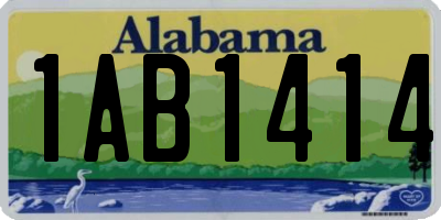 AL license plate 1AB1414