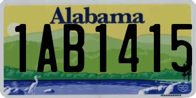 AL license plate 1AB1415