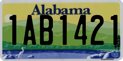 AL license plate 1AB1421