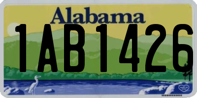 AL license plate 1AB1426