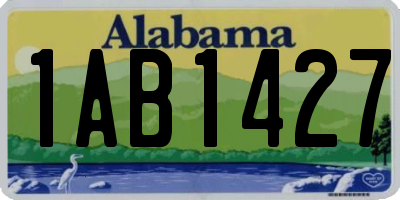 AL license plate 1AB1427