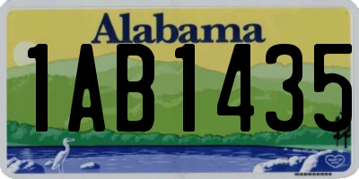 AL license plate 1AB1435