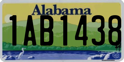 AL license plate 1AB1438