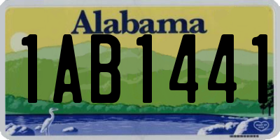 AL license plate 1AB1441