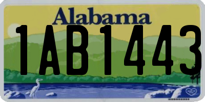 AL license plate 1AB1443