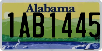 AL license plate 1AB1445