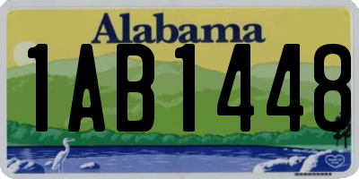 AL license plate 1AB1448