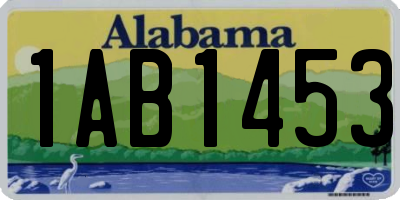 AL license plate 1AB1453