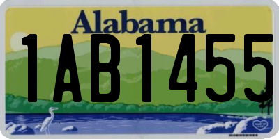 AL license plate 1AB1455