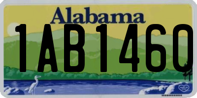 AL license plate 1AB1460