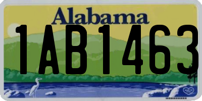 AL license plate 1AB1463