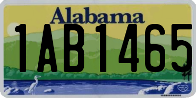 AL license plate 1AB1465