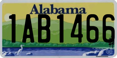 AL license plate 1AB1466