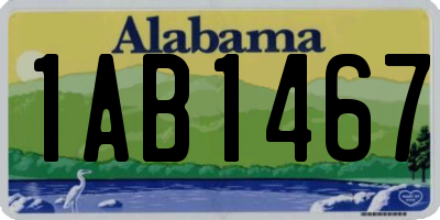 AL license plate 1AB1467