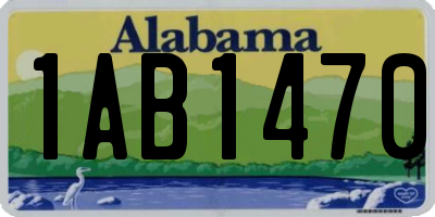 AL license plate 1AB1470