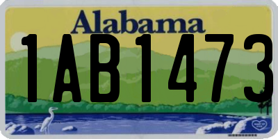 AL license plate 1AB1473